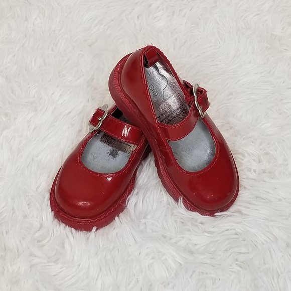 GAP Other - 🔥 Baby Gap Red Leather Buckle Top Dress Shoes